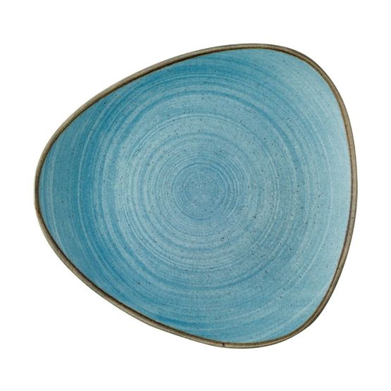 Churchill Stonecast Raw Lotus Plates Teal 228mm