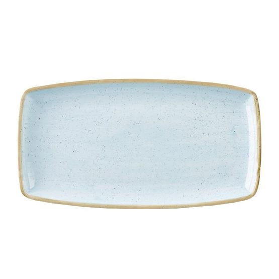 Churchill Stonecast Rectangular Plate Duck Egg Blue 210mm