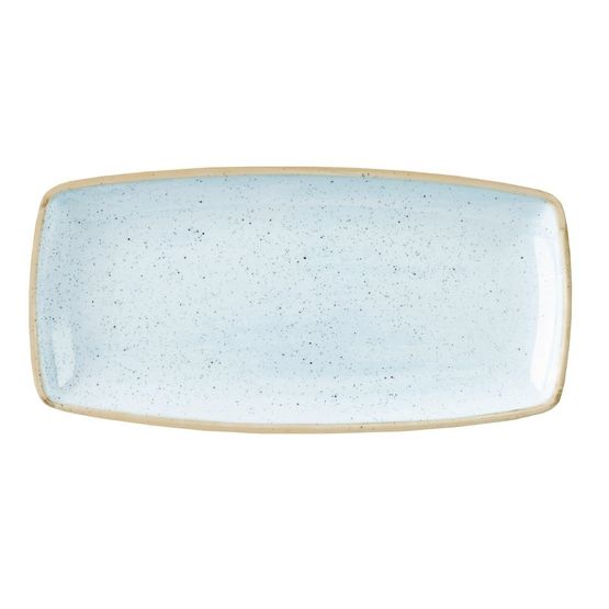 Churchill Stonecast Rectangular Plate Duck Egg Blue 250mm