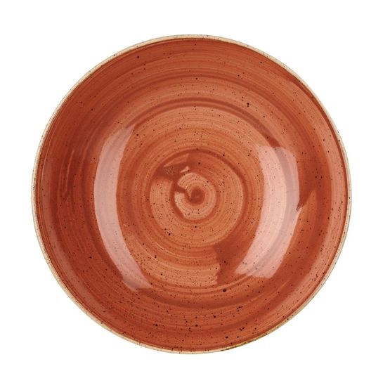 Churchill Stonecast Round Coupe Bowl Spiced Orange 248mm