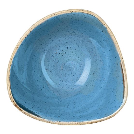 Churchill Stonecast Triangle Bowls Cornflower Blue 152mm