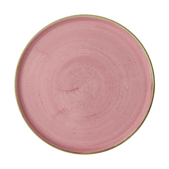 Churchill Stonecast Walled Plates Pink 260mm