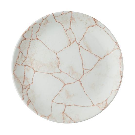 Churchill Studio Prints Kintsugi Evolve Coupe Plates Coral 220mm