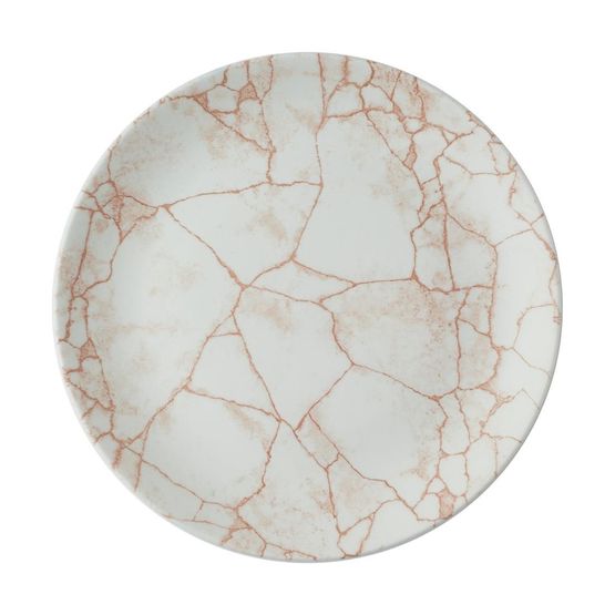 Churchill Studio Prints Kintsugi Evolve Coupe Plates Coral 260mm