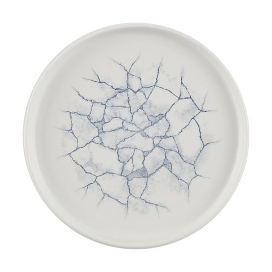 Churchill Studio Prints Kintsugi Walled Plates Pearl Grey 220mm