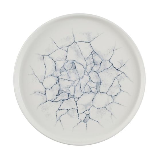 Churchill Studio Prints Kintsugi Pearl Walled Plates Grey 260mm