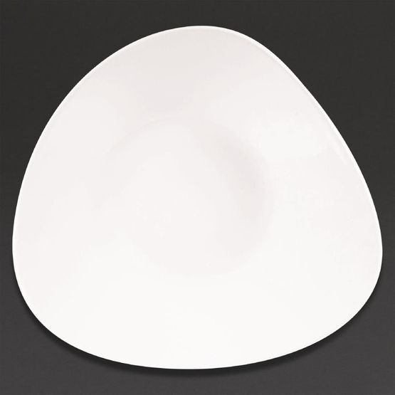 Churchill Lotus Triangular Shallow Bowls White 278mm