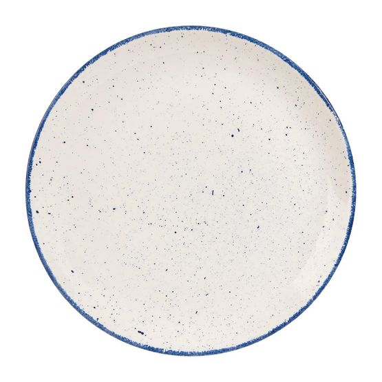 Churchill Stonecast Hints Coupe Plates Indigo Blue 288mm