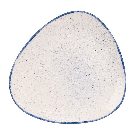 Churchill Stonecast Hints Triangular Plates Indigo Blue 265mm