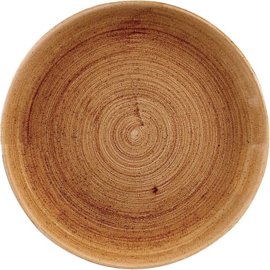 Churchill Stonecast Patina Coupe Plates Vintage Copper 260mm