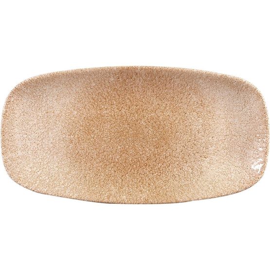 Churchill Studio Prints Raku Rectangular Plate Garnet Orange 298mm