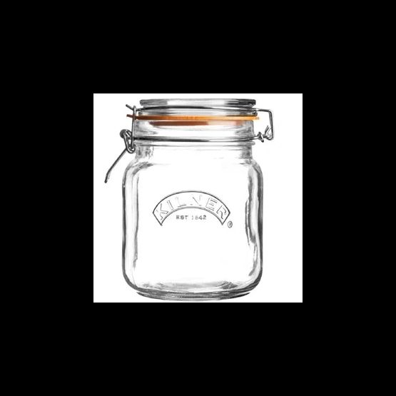 Kilner Square Clip Top Jar 1Ltr 