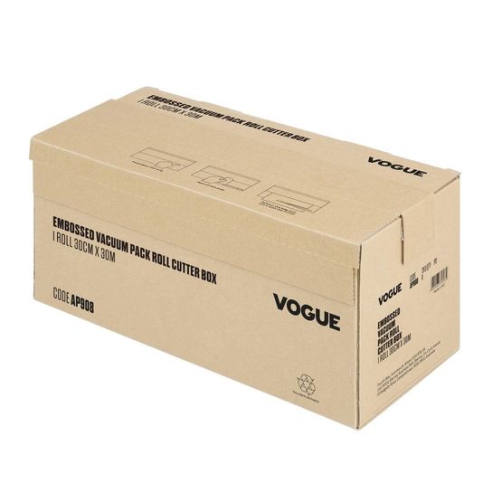 Vogue Vacuum Pack Roll with Cutter Box (Embossed) 300mm width AP908